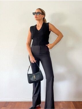 Rumored | East Village High Rise Pants in Black - Size X-Small